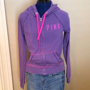 PINK zip up sweatshirt